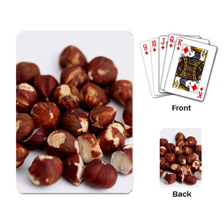 Hazelnuts Playing Cards Single Design