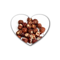 Hazelnuts Drink Coasters 4 Pack (heart)  by hlehnerer