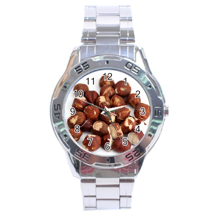 Hazelnuts Stainless Steel Watch (Men s)