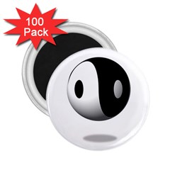 Yin Yang 2 25  Button Magnet (100 Pack) by hlehnerer