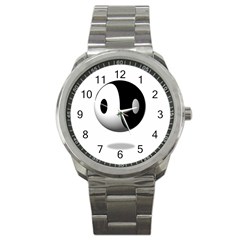 Yin Yang Sport Metal Watch by hlehnerer