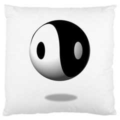 Yin Yang Large Cushion Case (one Side) by hlehnerer