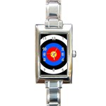 Target Rectangular Italian Charm Watch Front