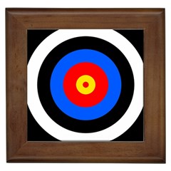 Target Framed Ceramic Tile by hlehnerer