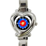 Target Heart Italian Charm Watch  Front