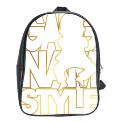 Gangnam Style School Bag (xl) by avdesigns