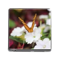 Butterfly 159 Memory Card Reader With Storage (square) by pictureperfectphotography