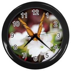 Butterfly 159 Wall Clock (black) by pictureperfectphotography