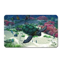 Sea Turtle Magnet (rectangular) by gatterwe