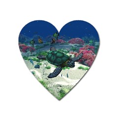 Sea Turtle Magnet (heart) by gatterwe