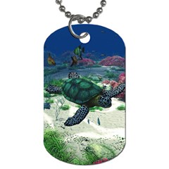 Sea Turtle Dog Tag (one Side) by gatterwe