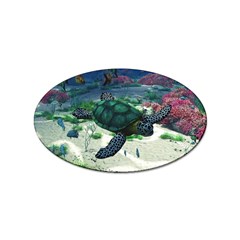 Sea Turtle Sticker Oval (10 Pack) by gatterwe