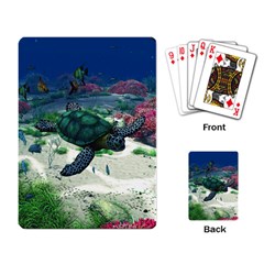 Sea Turtle Playing Cards Single Design