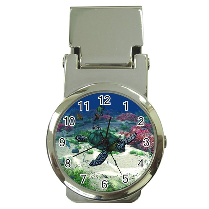 Sea Turtle Money Clip Watch