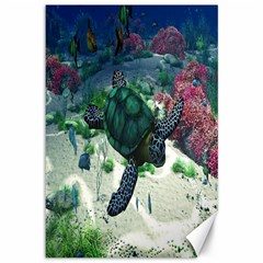 Sea Turtle Canvas 12  X 18 