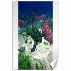 Sea Turtle Canvas 24  X 36  by gatterwe