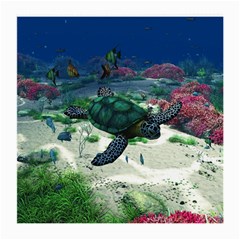 Sea Turtle Glasses Cloth (medium, Two Sides) by gatterwe