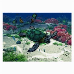 Sea Turtle Glasses Cloth (large) by gatterwe