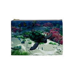 Sea Turtle Cosmetic Bag (medium) by gatterwe