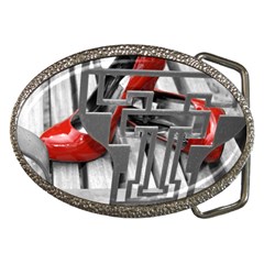 Tt Red Heels Belt Buckle (oval) by dray6389