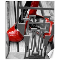 Tt Red Heels Canvas 8  X 10  (unframed) by dray6389