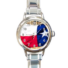 Texas Round Italian Charm Watch