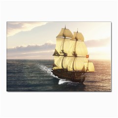 French Warship Postcard 4 x 6  (10 Pack) by gatterwe