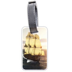 French Warship Luggage Tag (one Side) by gatterwe