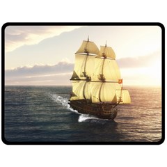 French Warship Fleece Blanket (extra Large)