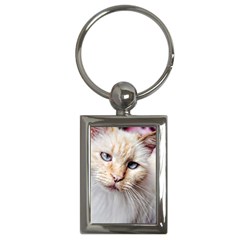 Blue Eyes Key Chain (rectangle) by dray6389