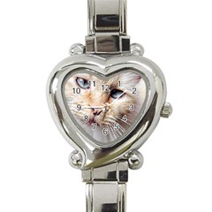 Blue Eyes Heart Italian Charm Watch 