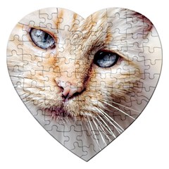 Blue Eyes Jigsaw Puzzle (heart)