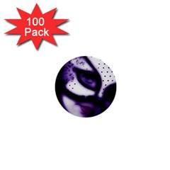 Purple M 1  Mini Button (100 Pack) by dray6389