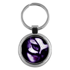 Purple M Key Chain (round) by dray6389