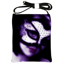 Purple M Shoulder Sling Bag by dray6389