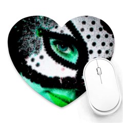 Masked Mouse Pad (heart) by dray6389