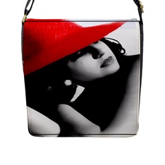 Red Hat Flap Closure Messenger Bag (large)