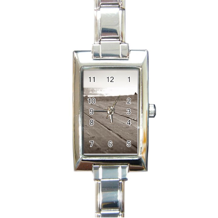 Laguna Beach Walk Rectangular Italian Charm Watch