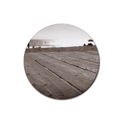 Laguna Beach Walk Drink Coaster (round) by hlehnerer