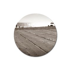 Laguna Beach Walk Magnet 3  (round) by hlehnerer