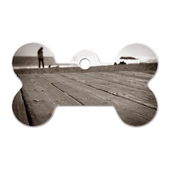 Laguna Beach Walk Dog Tag Bone (one Sided) by hlehnerer