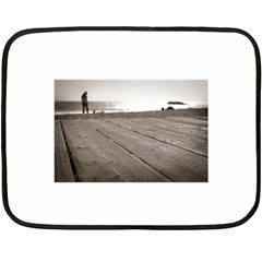 Laguna Beach Walk Mini Fleece Blanket (two-sided) by hlehnerer