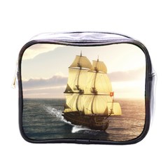 French Warship Mini Travel Toiletry Bag (one Side) by gatterwe