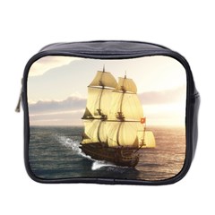 French Warship Mini Travel Toiletry Bag (two Sides) by gatterwe