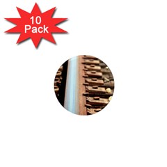 Train Track 1  Mini Button Magnet (10 Pack)