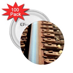 Train Track 2 25  Button (100 Pack)