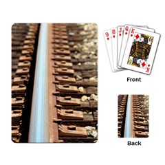 Train Track Playing Cards Single Design by hlehnerer