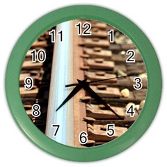 Train Track Wall Clock (color) by hlehnerer