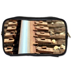 Train Track Travel Toiletry Bag (two Sides) by hlehnerer