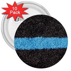 Black Blue Lawn 3  Button (10 Pack) by hlehnerer